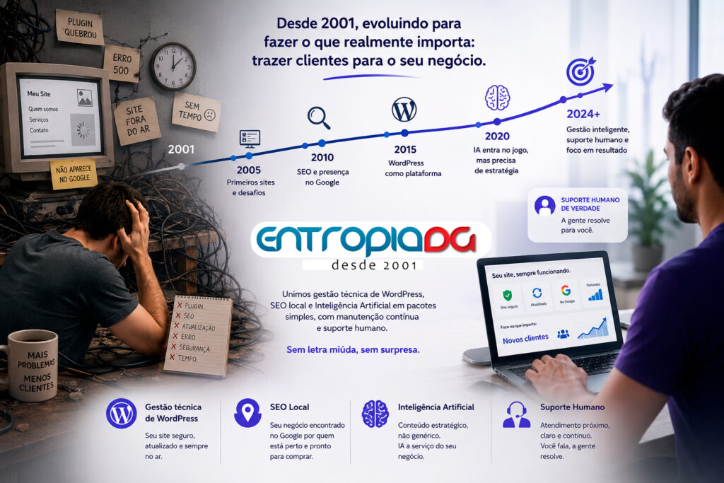 EntropiaDG - Simplificando a presença digital da sua empresa ou negócio